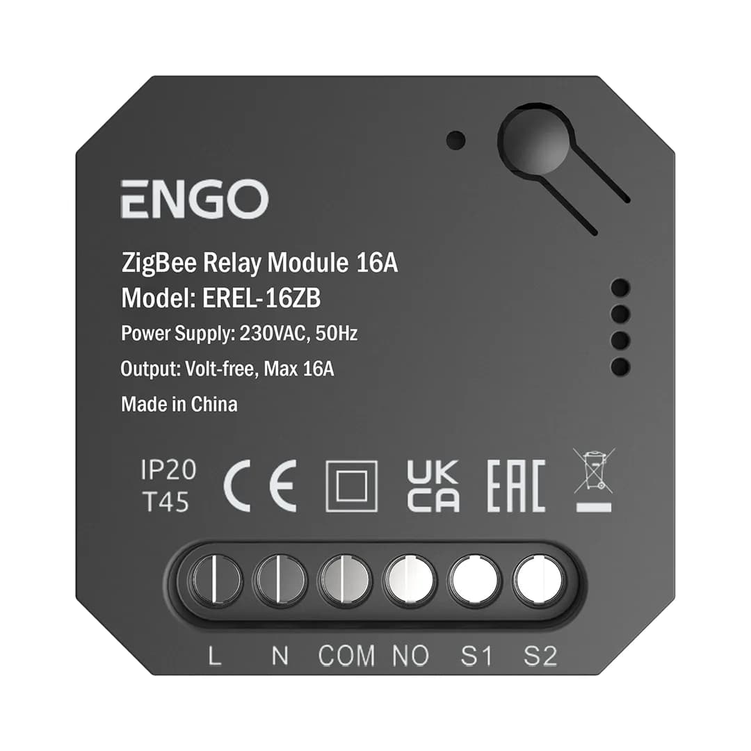 ENGO Реле ZigBee, 1x16A, выход NO-COM