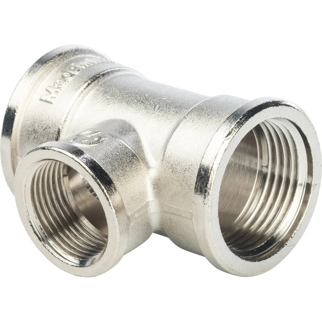 STOUT Тройник ВВ переходной никелированный 1 X3/4X1 (270013N100510B)