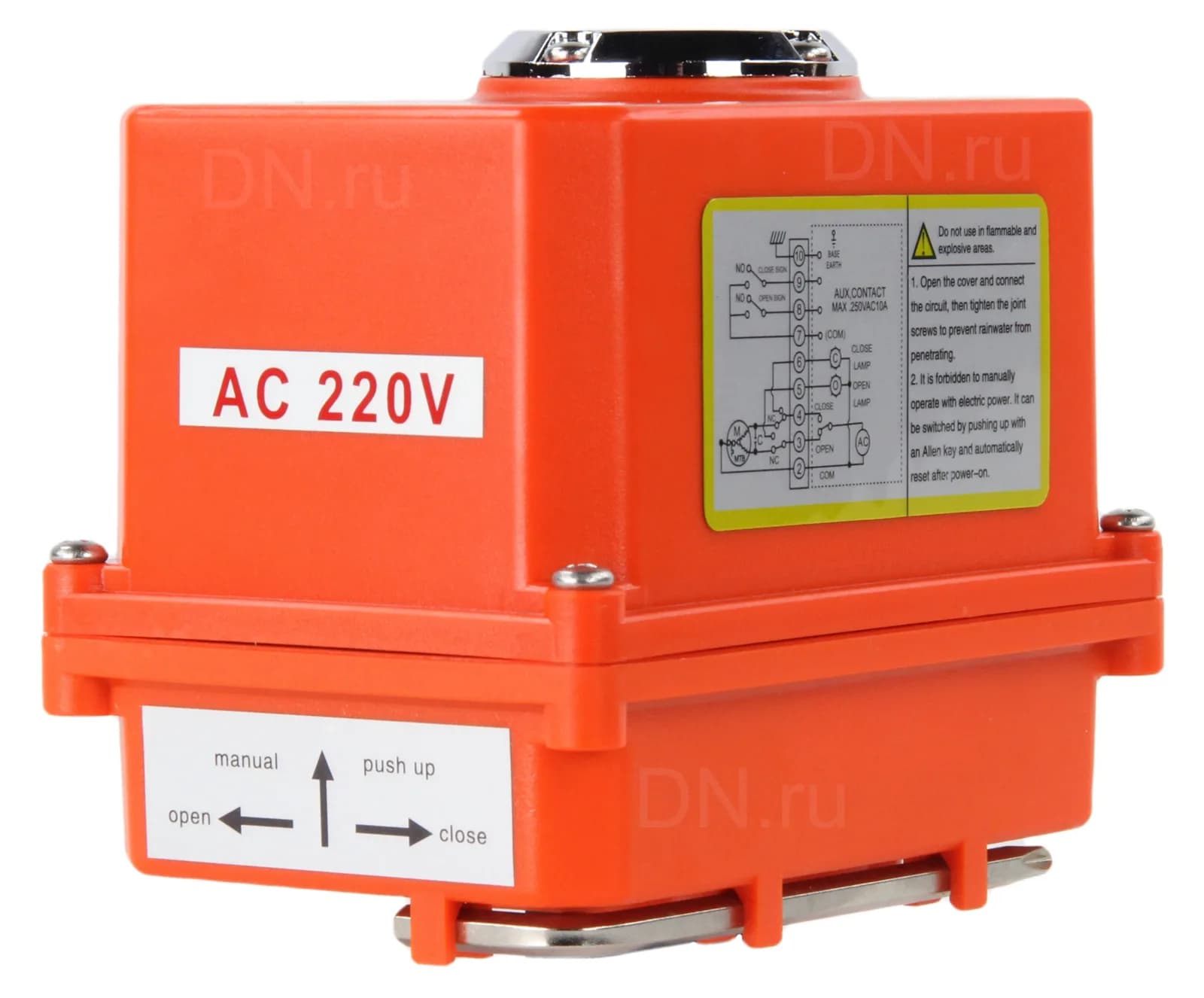 Электропривод четвертьоборотный DN.ru QT-N-003EM-O1-220VAC-У1 MINI 220В