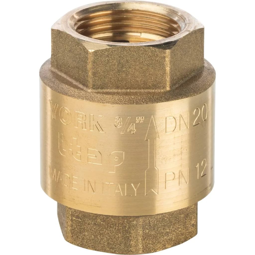 *SVC-0002-000020 STOUT 3/4 Клапан обратный пружинный муфтовый с пластиковым седлом