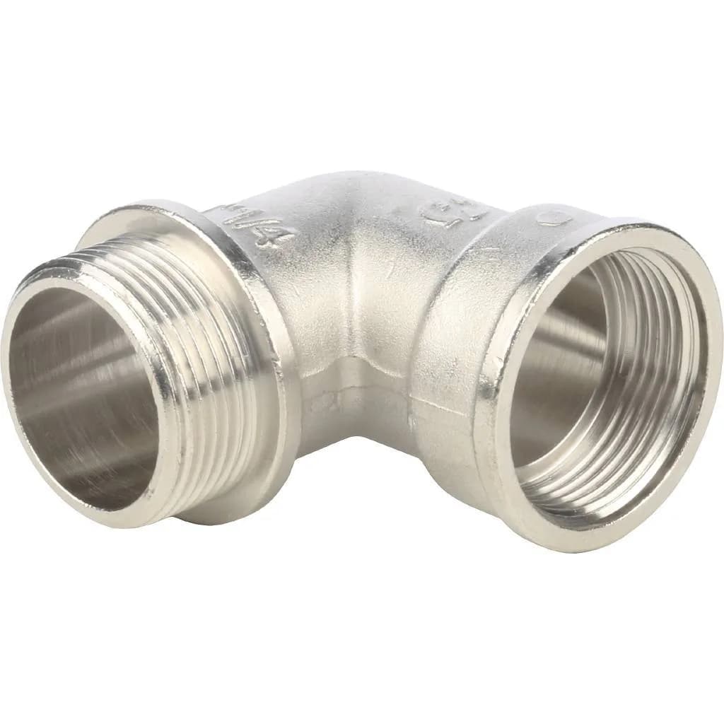 STOUT Угольник с упором НВ никелированный 1 1/4 (270024N121200B)