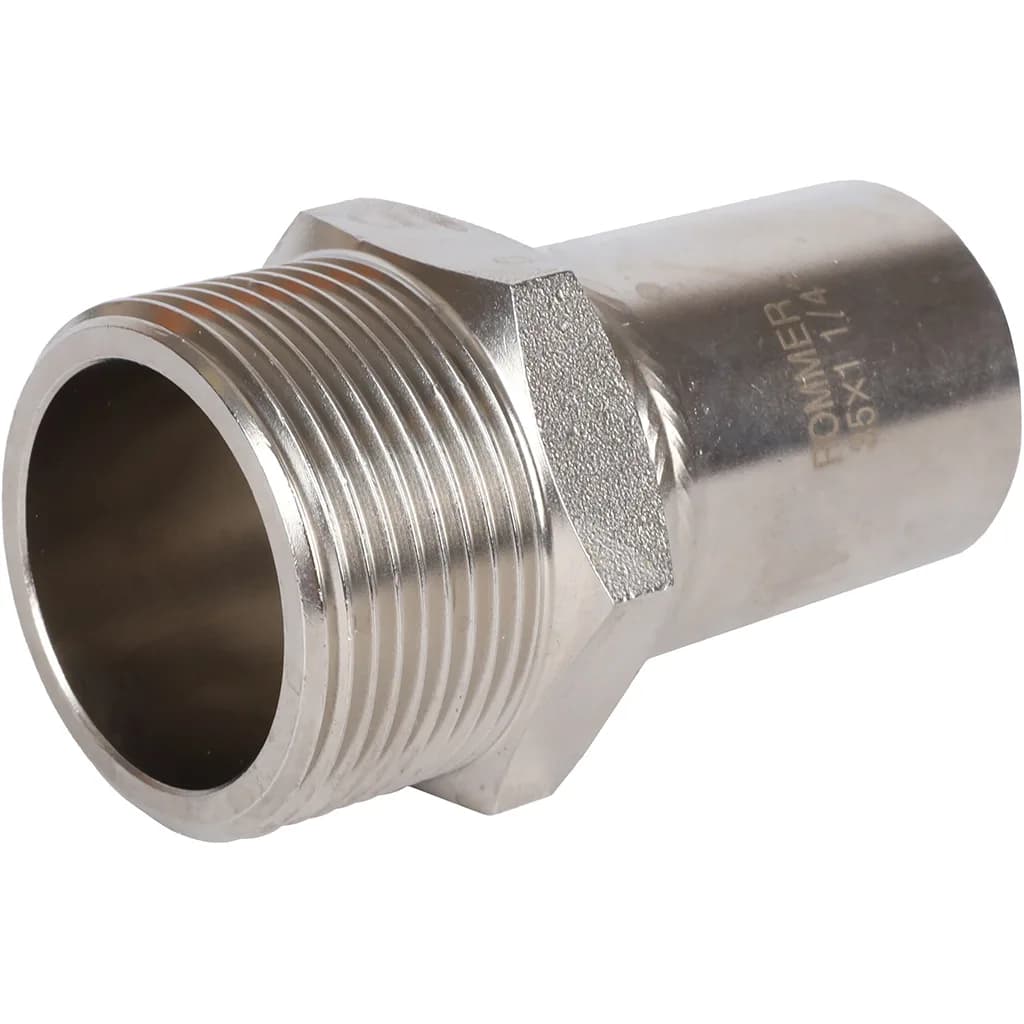 *RSS-0024-035114 ROMMER Вставка переходная НПр-НР, 35х11/4, из нержавеющей стали прессовой
