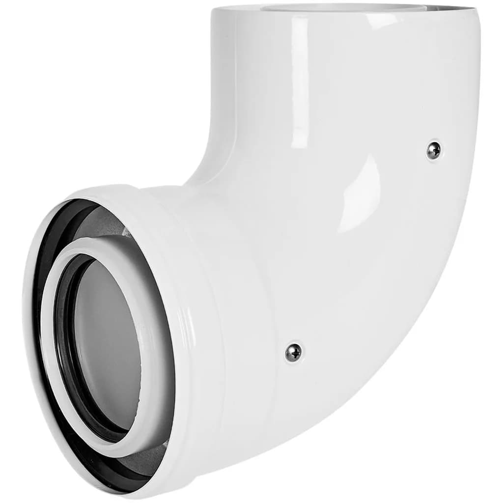 Отвод 90° конденсац. коакс. D80(п-м)/125(п-м)