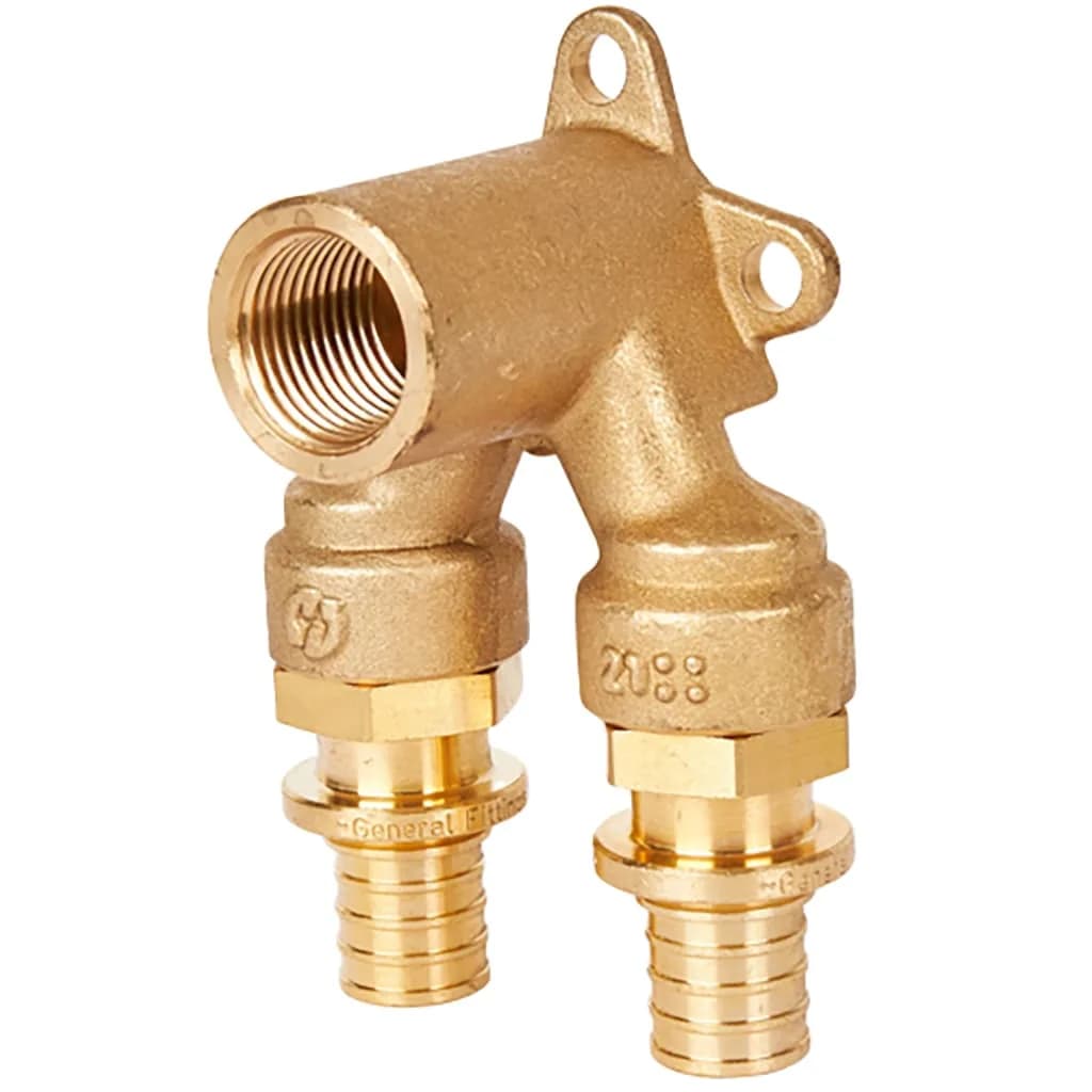 *SFA-0039-001612 STOUT Проточный настенный угольник 16x1/2 для труб из сшитого полиэтилена (340034H160416B)