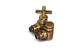 VARMANN Вентиль угловой (крест) серия Prestige&amp;Minimal,1/2", цвет бронза