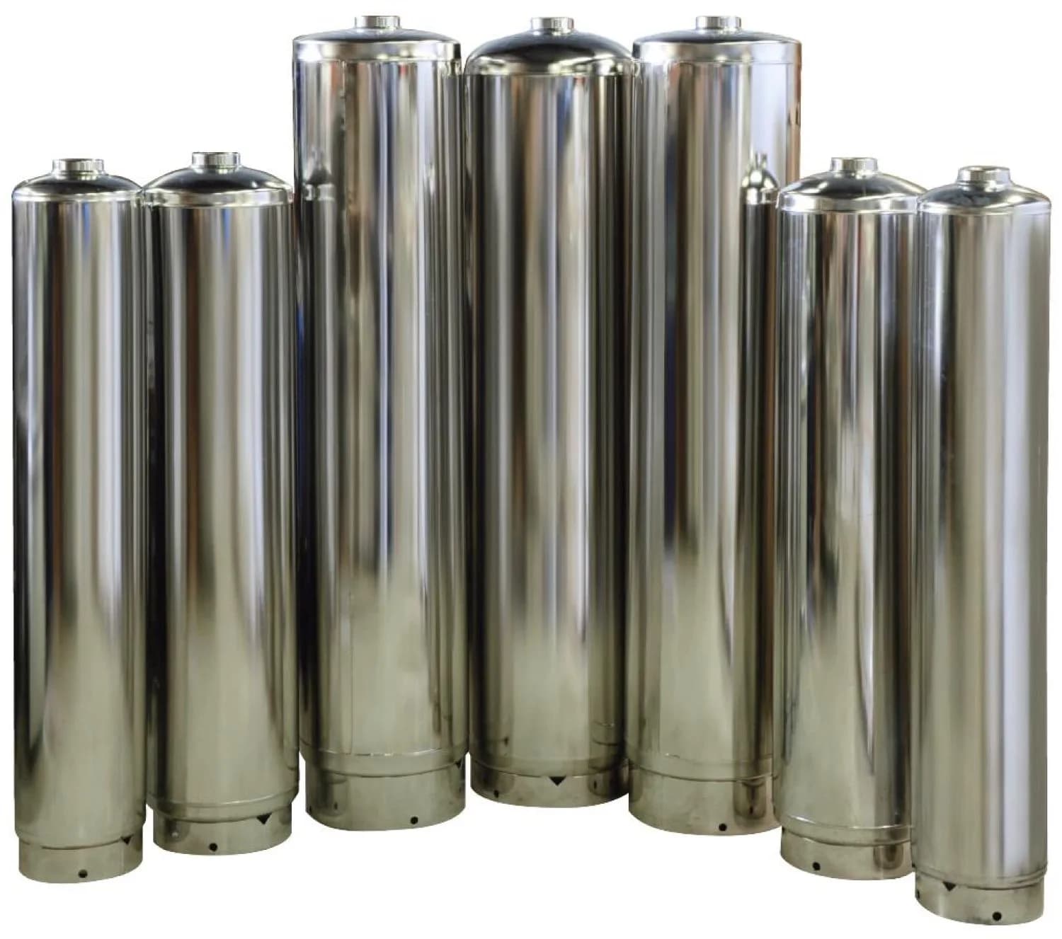 SS304-1054-2.5" Aquapro Нерж. корпус D25.4xH138, толщина стенки 2мм