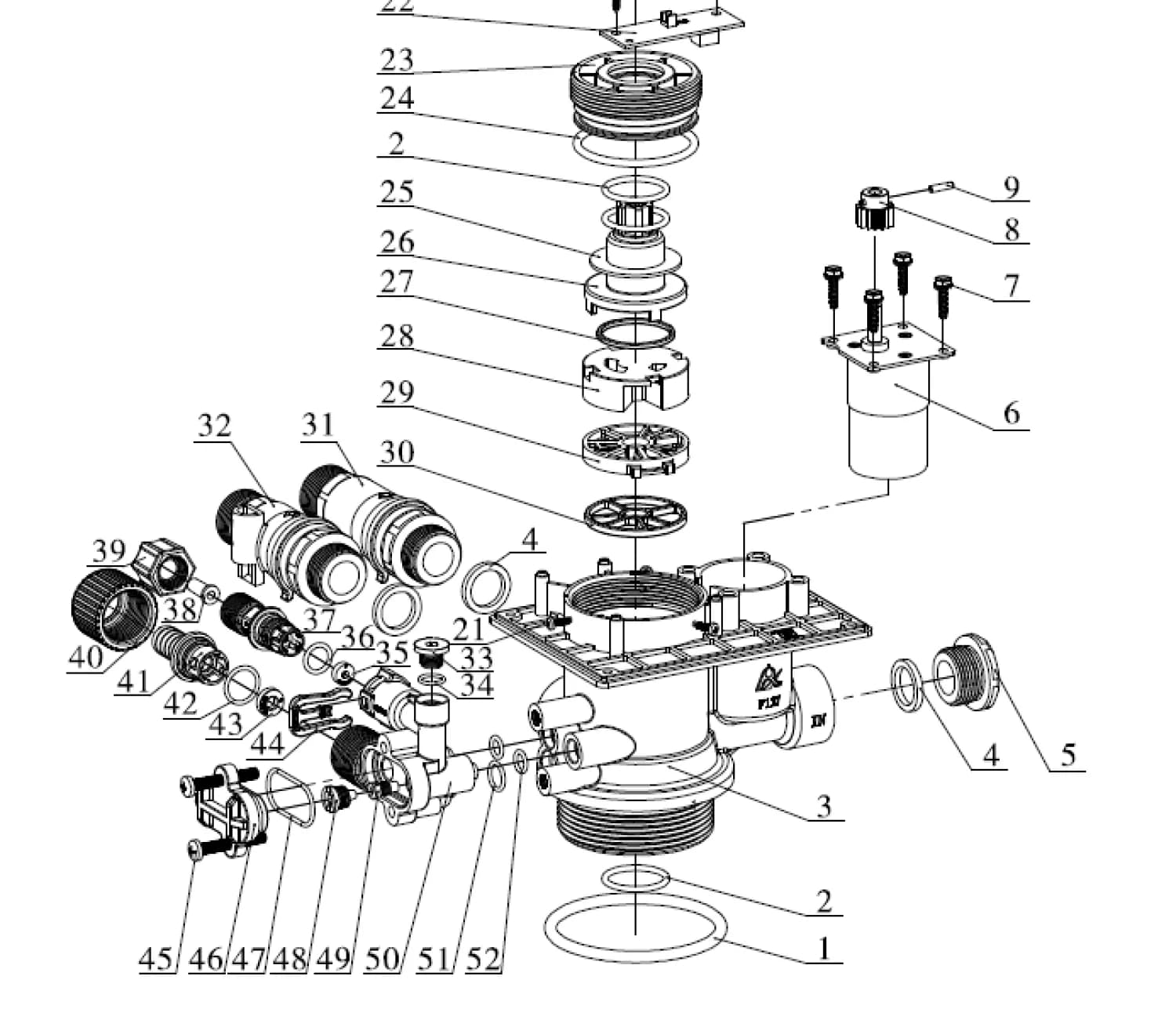 Запчасть Runxin фиксатор вала F117Q (8WRX.459.079)