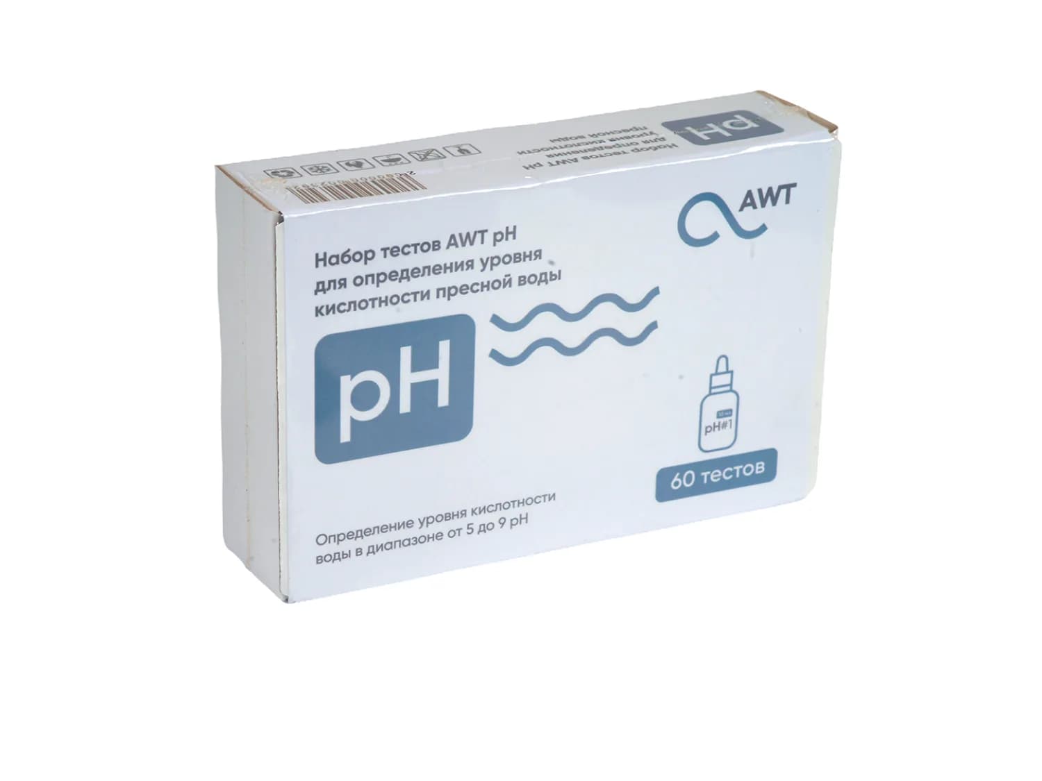 AWT набор тестов Ph (кислотность от 5 до 9 pH. 60 тестов)