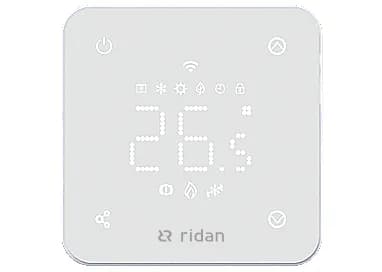 Ридан Комнатный термостат RSmart-F, с Wi-Fi подключением, встраиваемый (Белый)