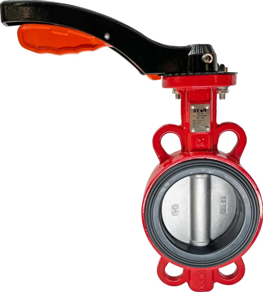 Дисковый поворотный затвор с алюминиевой рукояткой REON тип RSV84RED DN 300 PN 16