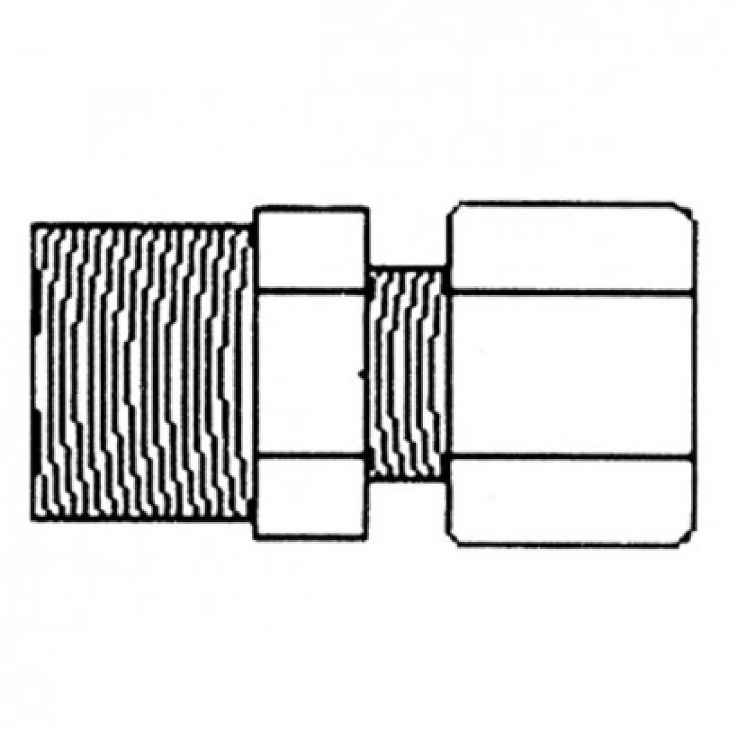 Фитинг JC 10-8-8 Aquapro Переходник 1/2"трубка x 1/2" резьба (резьба)