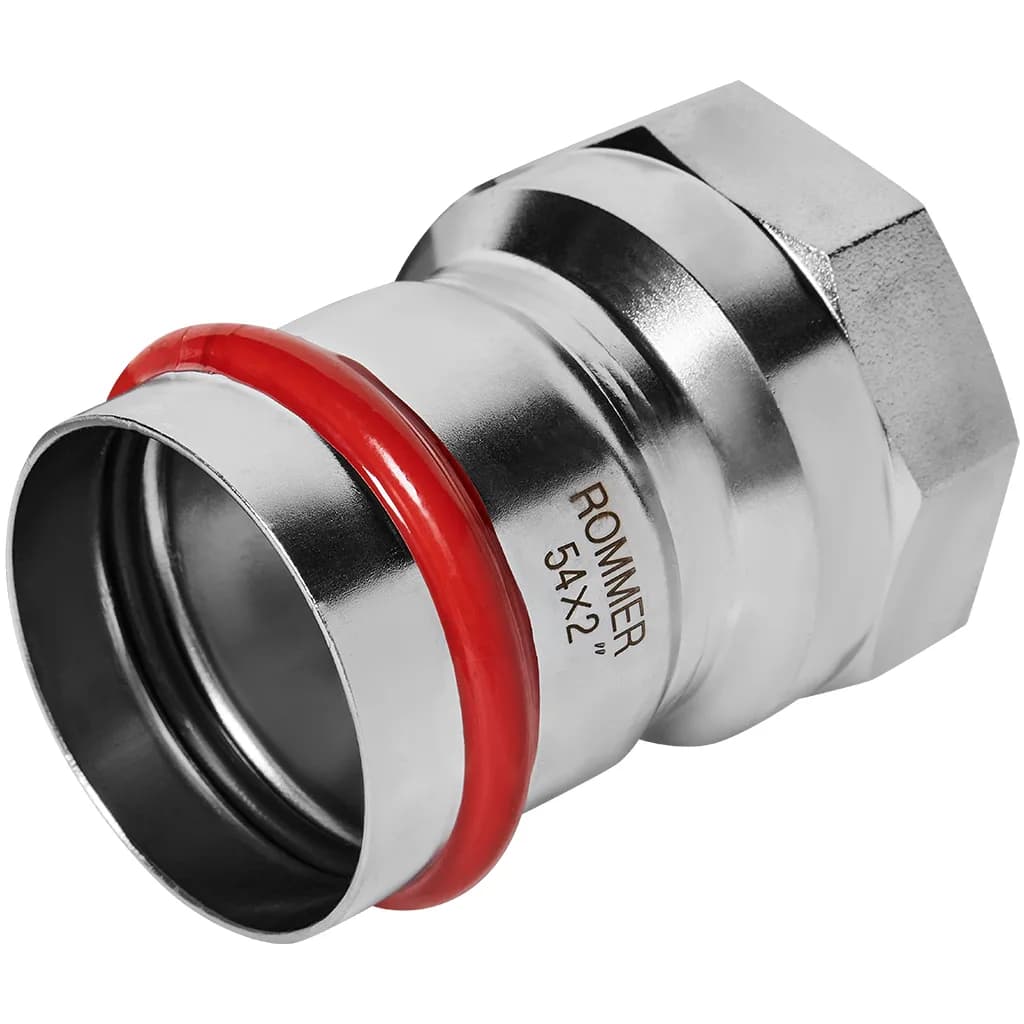 *RSS-0022-000542 ROMMER Переходник ВПр-ВР, 54х2, из нержавеющей стали прессовой