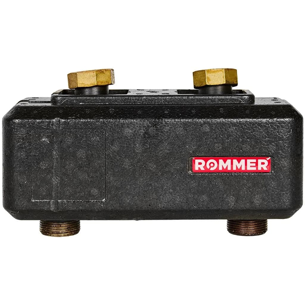ROMMER Гидравлическая стрелка с накидными гайками 1 1/4, 4,53 м3/час, в теплоизоляции