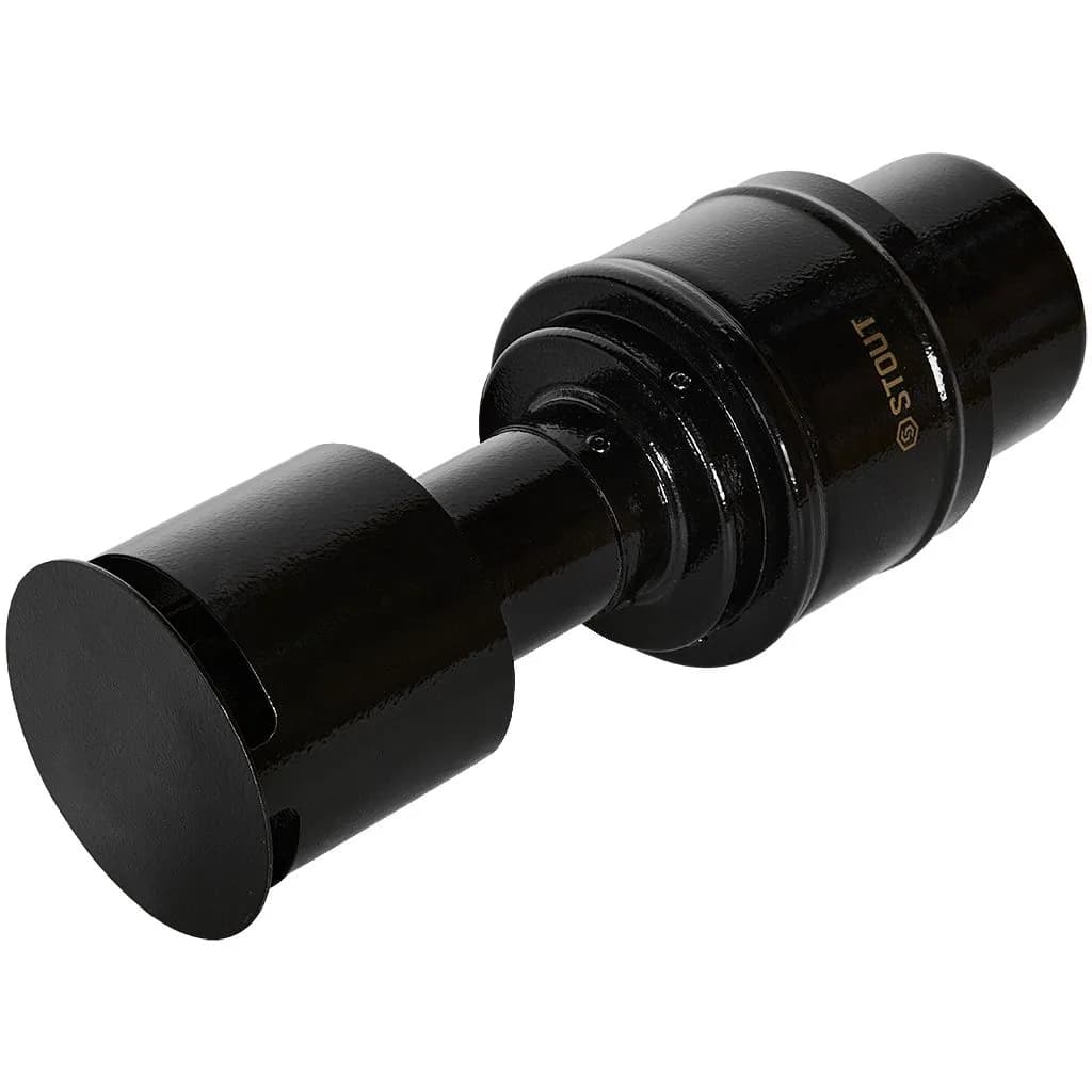 Оголовок вертикальный с ветрозащитой конденсац. коакс. D60(п)/100(п) ЧЕРНЫЙ узкий