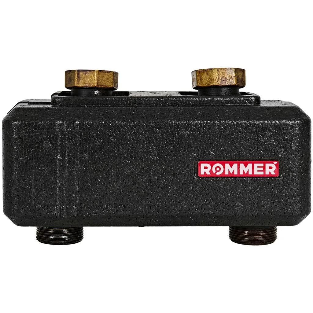 ROMMER Гидравлическая стрелка с накидными гайками 1 1/2, 5,60 м3/час, в теплоизоляции