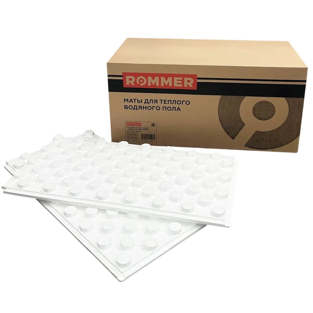 ROMMER мат для теплого пола с бобышками 1200х600х47 (без покрытия)