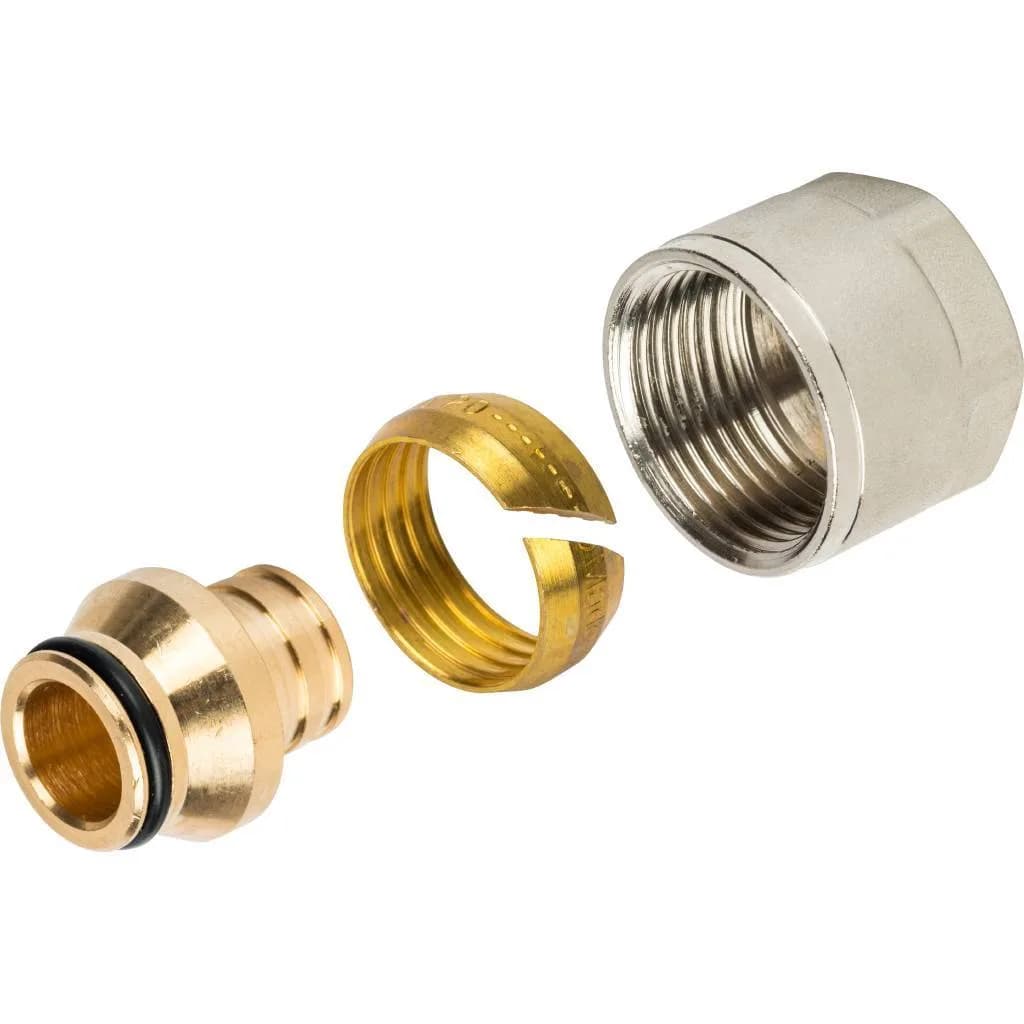 STOUT Фитинг компрессионный для труб PEX 20х2,0х3/4 (330080N052020B)