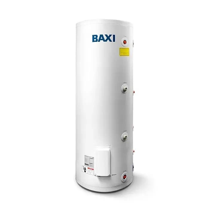 Baxi UBC 100 Накопительный электрический водонагреватель со змеевиком косвенного нагрева, одиночный змеевик, напольный, стальной эмалированный, с боковым подключением, емкостью 100 л