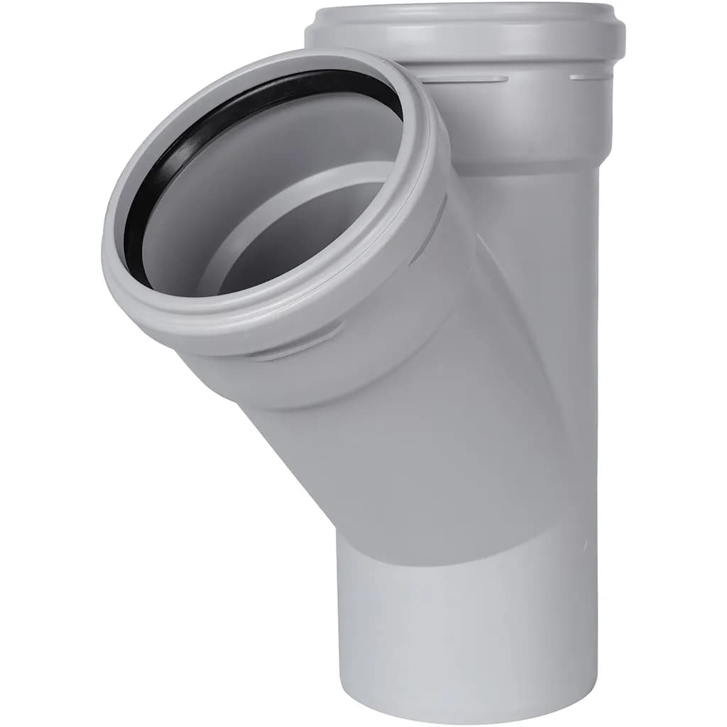 STOUT D 110 x 110/45° Тройник канализационный бесшумный
