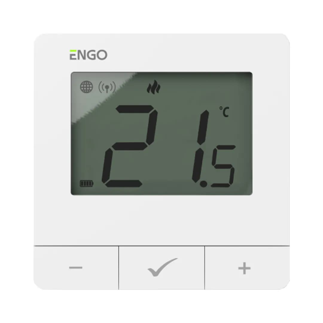 ENGO Умный терморегулятор ZigBee/868 МГц, 2хАА, белый