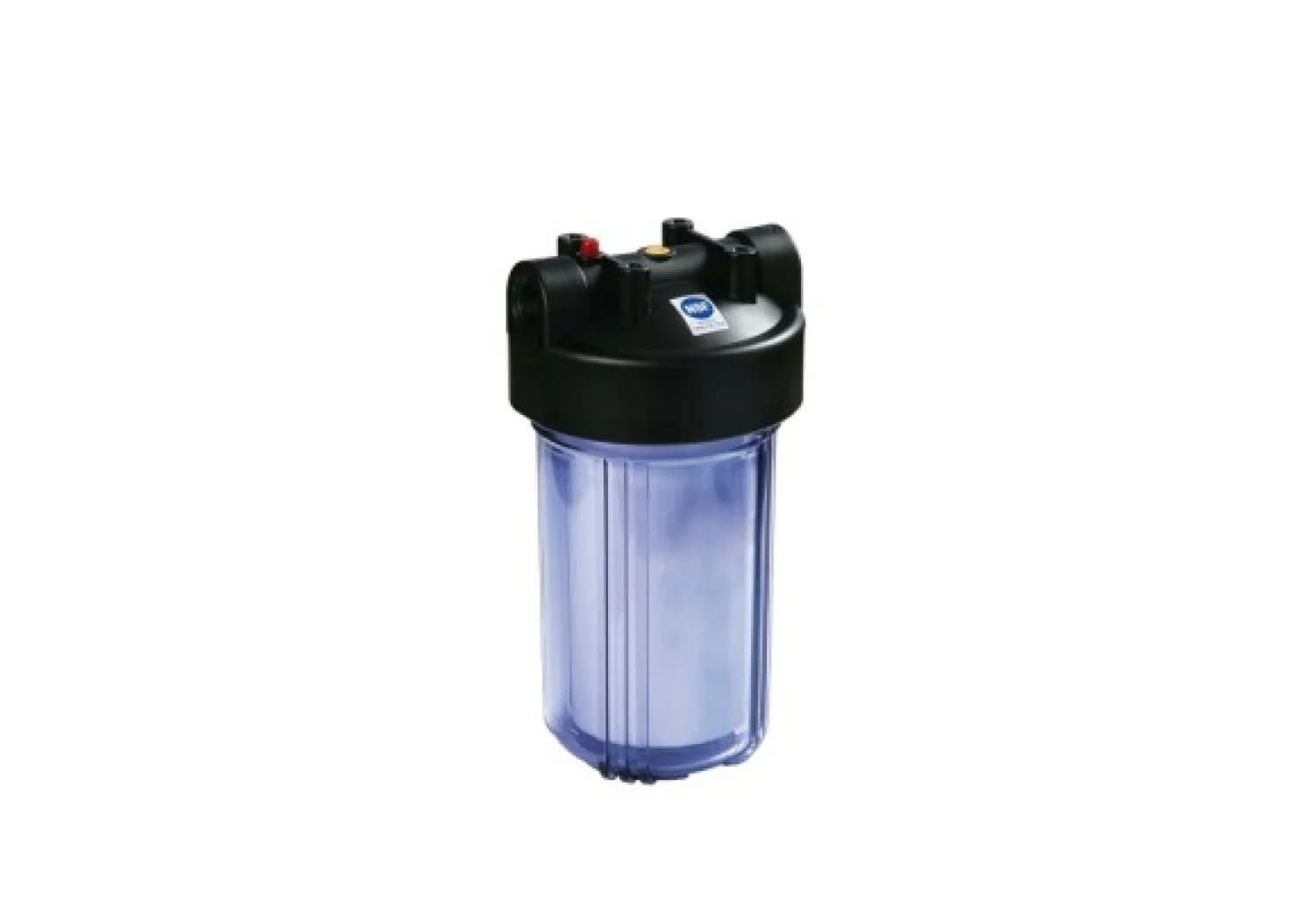 Корпус фильтра прозрачный Big Blue 10" с входом 1" и сбросом давления (C897-BK1-PR)