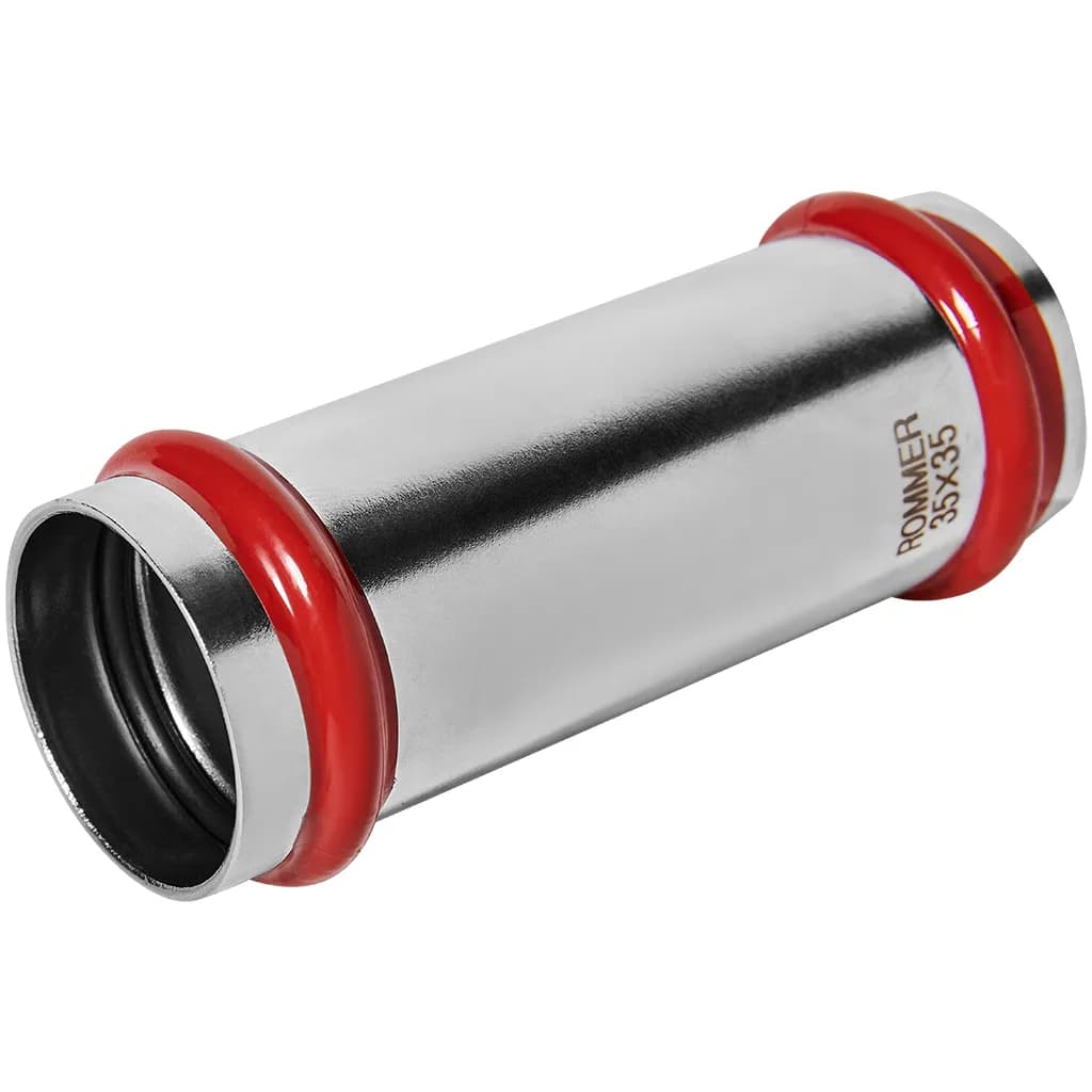 *RSS-0019-000035 ROMMER Муфта надвижная ВПр, 35, из нержавеющей стали прессовой