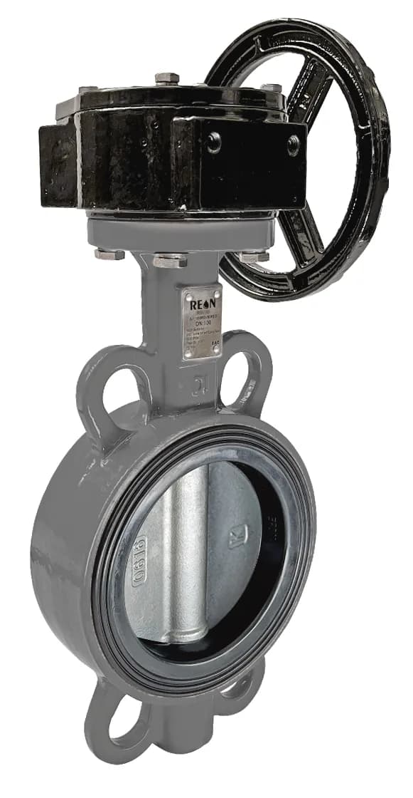 Дисковый поворотный затвор с редуктором REON тип RSV78 DN 350