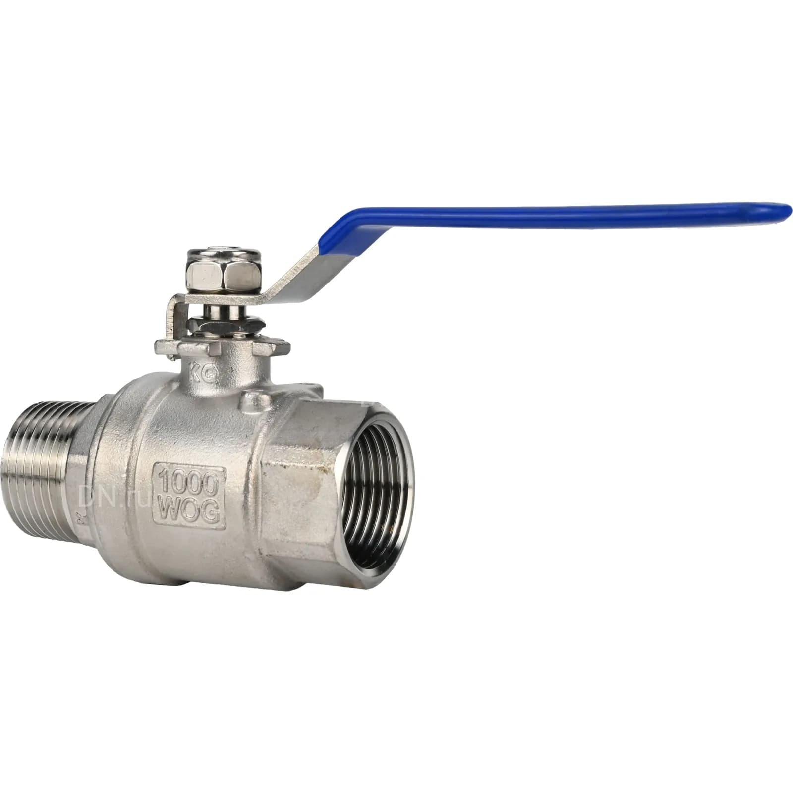 Кран шаровой DN.ru, корпус — нержавеющая сталь AISI 304, уплотнение — PTFE, рукоятка (BV3131P(2pc)-FP-T-H)