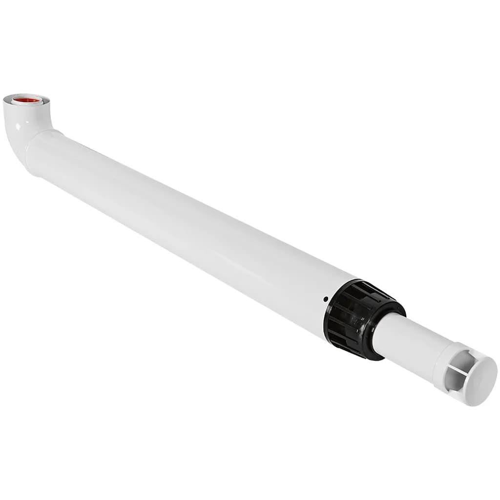 *RCA-6010-211220 ROMMER Комплект дымохода традиц. АНТИЛЕД D60/100, L1220 (Baxi(кроме ECO Nova/Classic), Haier, Viessmann, Kiturami, Mizudo)хомут в комплекте