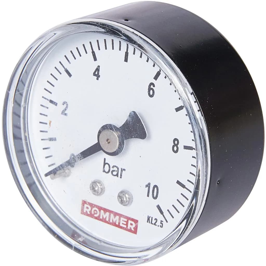ROMMER Манометр аксиальный. Корпус Dn 50 мм 1/4, 0...10 бар, кл.2.5