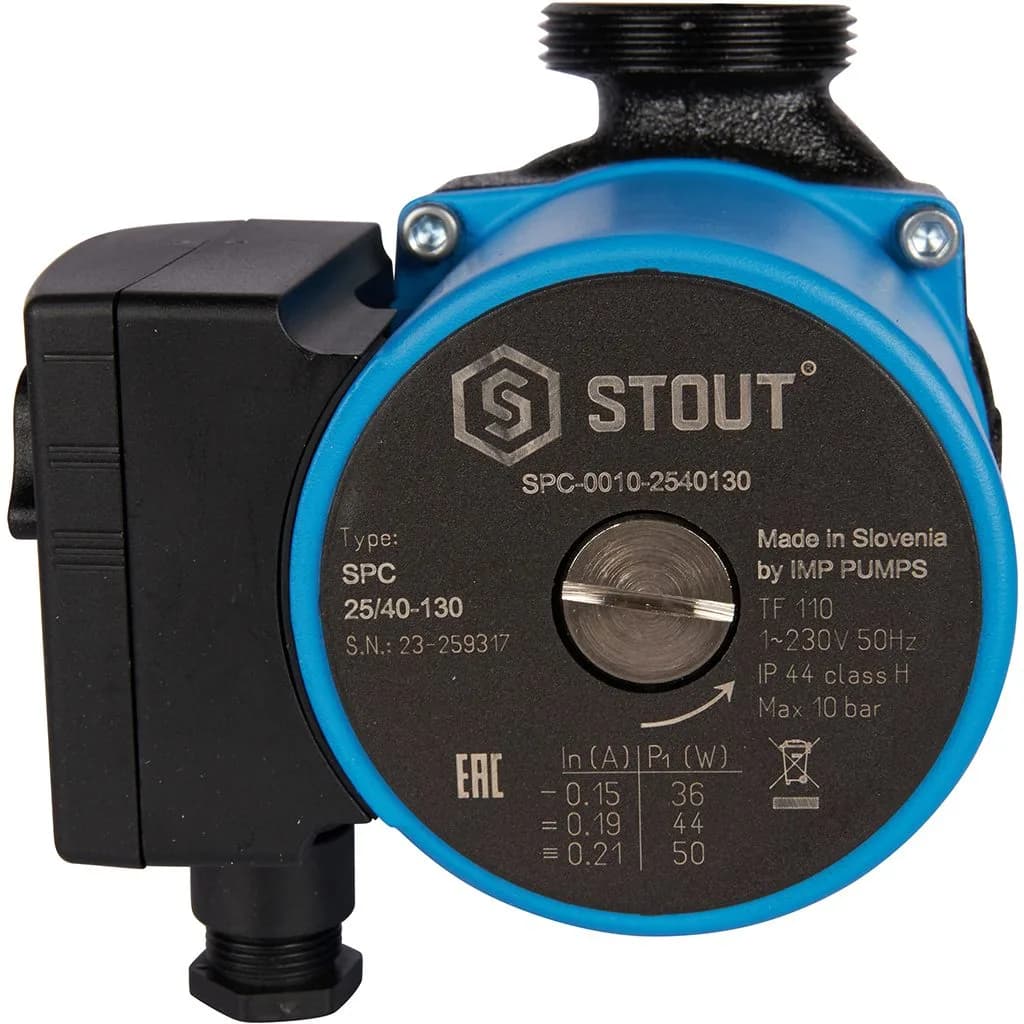 STOUT Насос циркуляционный 25/40-130 мм