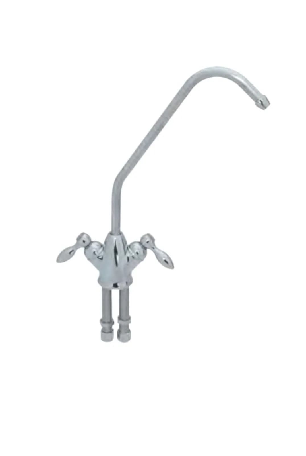 Кран чистой воды, NatureWater D-09 (Silver,двойной,капелька)