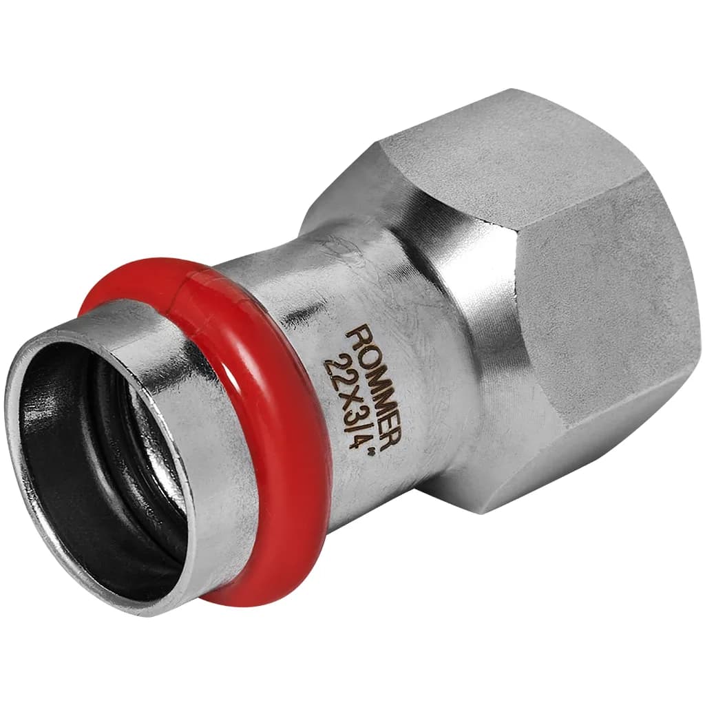 *RSS-0022-002234 ROMMER Переходник ВПр-ВР, 22х3/4, из нержавеющей стали прессовой