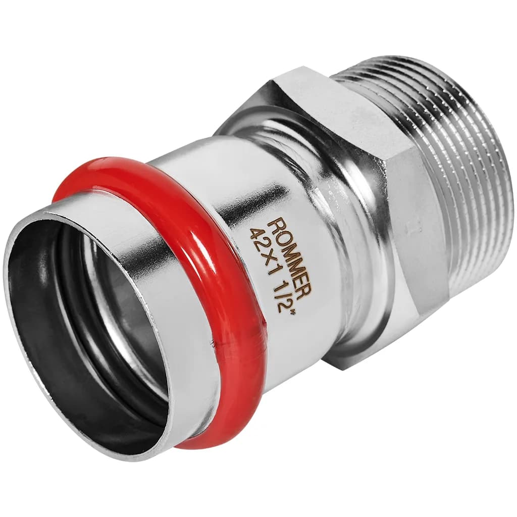 *RSS-0021-042112 ROMMER Переходник ВПр-НР, 42х11/2, из нержавеющей стали прессовой