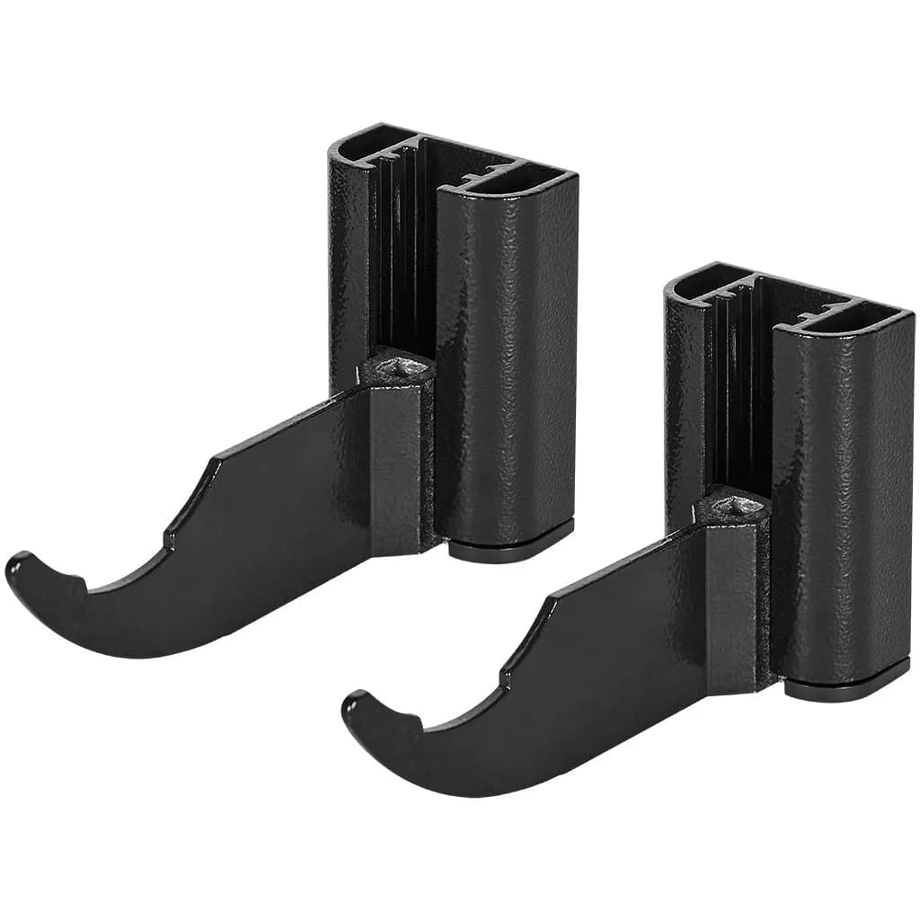 SKU-0320-000080 STOUT Комплект настенных регулируемых кронштейнов для радиаторов (2 шт.) черный RAL 9005