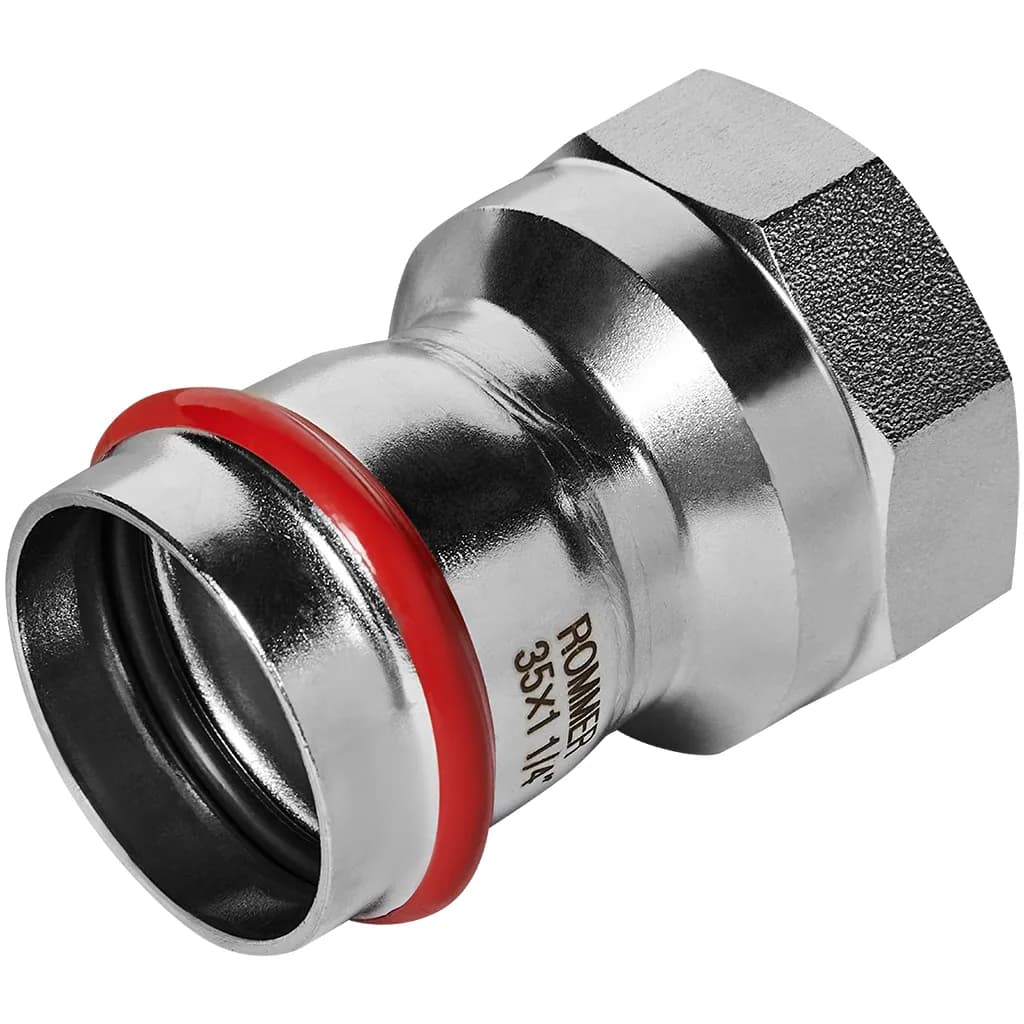 *RSS-0022-035114 ROMMER Переходник ВПр-ВР, 35х11/4, из нержавеющей стали прессовой