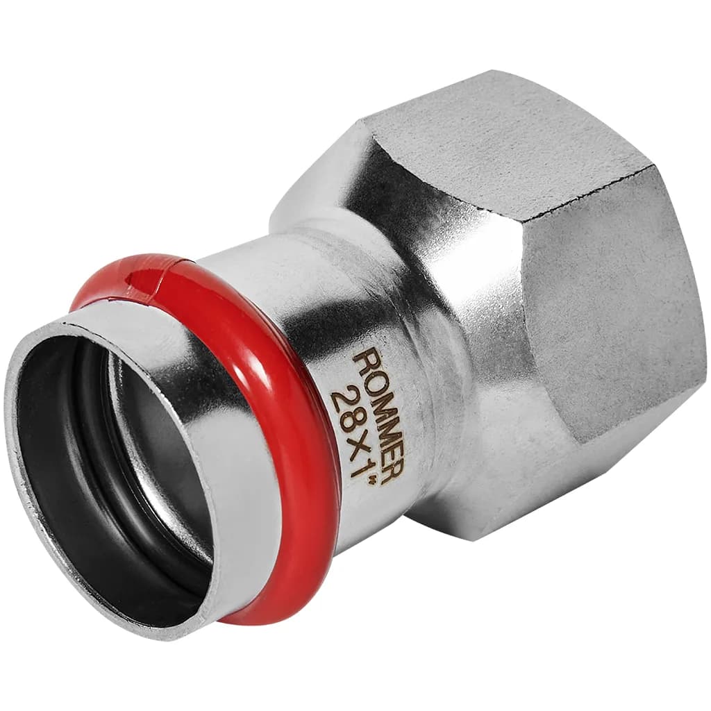 *RSS-0022-000281 ROMMER Переходник ВПр-ВР, 28х1, из нержавеющей стали прессовой