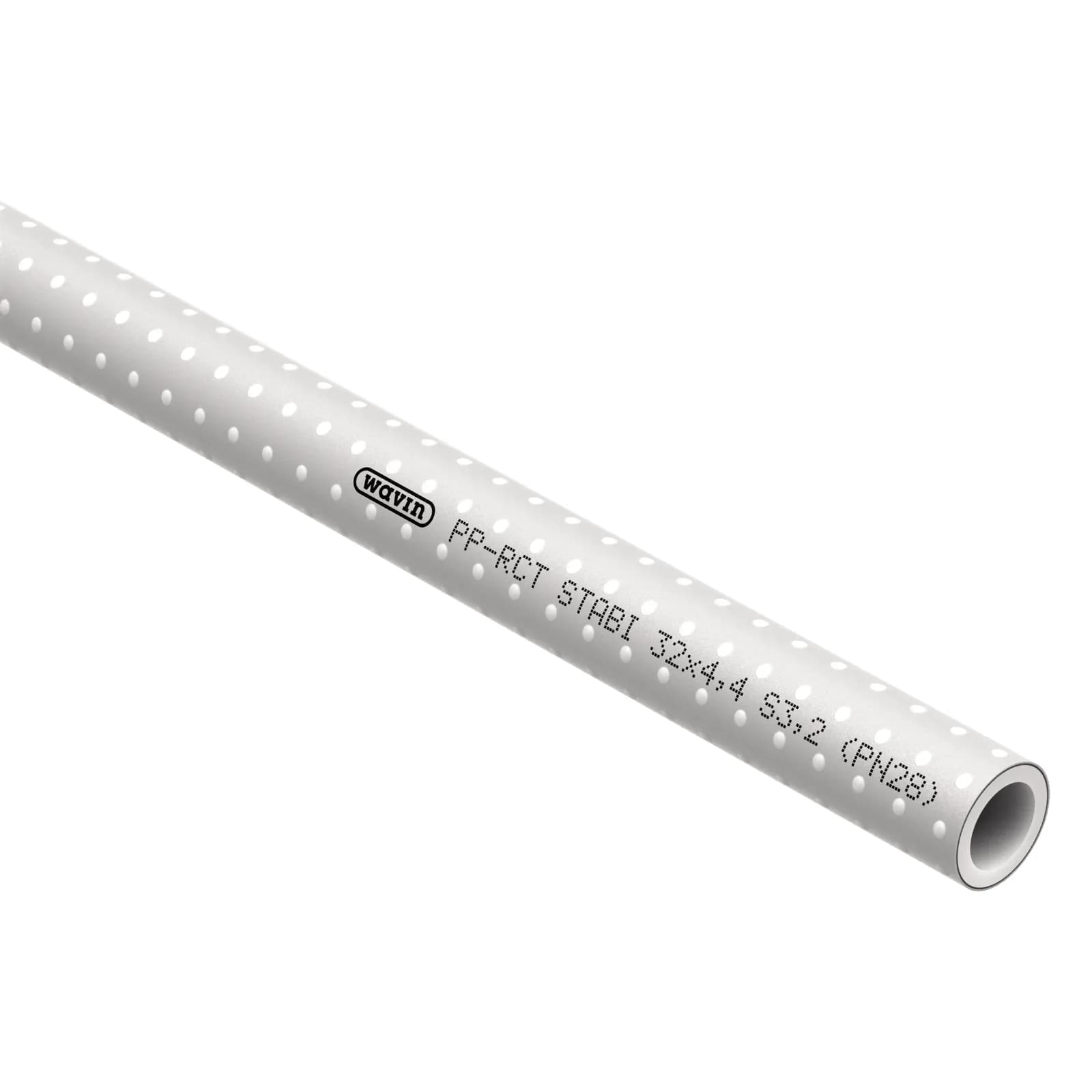 Ekoplastik труба 32x4,4 PP-RCT армированная алюминиевой фольгой STABI PLUS S3,2/SDR7,4/PN28 серая (4м)