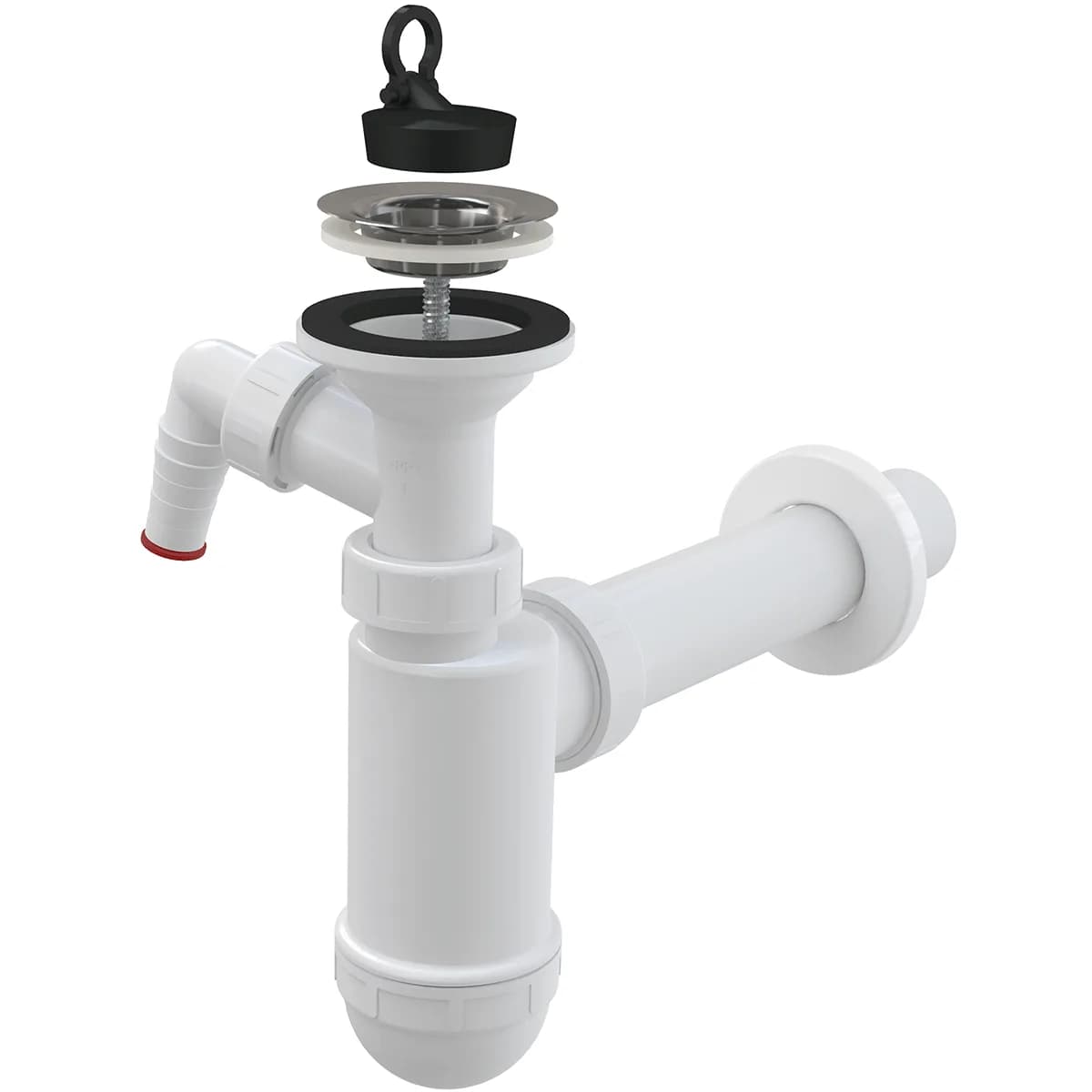 Alcaplast Сифон к ум-ку A41P, d=40, с подводкой и нерж. реше
