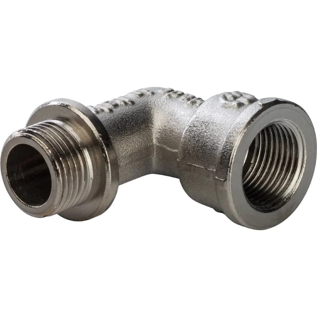 STOUT Угольник с упором НВ никелированный 3/8 (270024N030300B)
