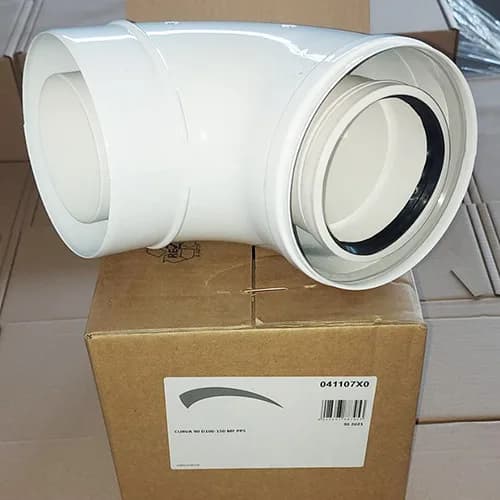 Ferroli 90 гр. колено коаксиальное d.100/150 мм CURVA 90 D100-150 MF PPS