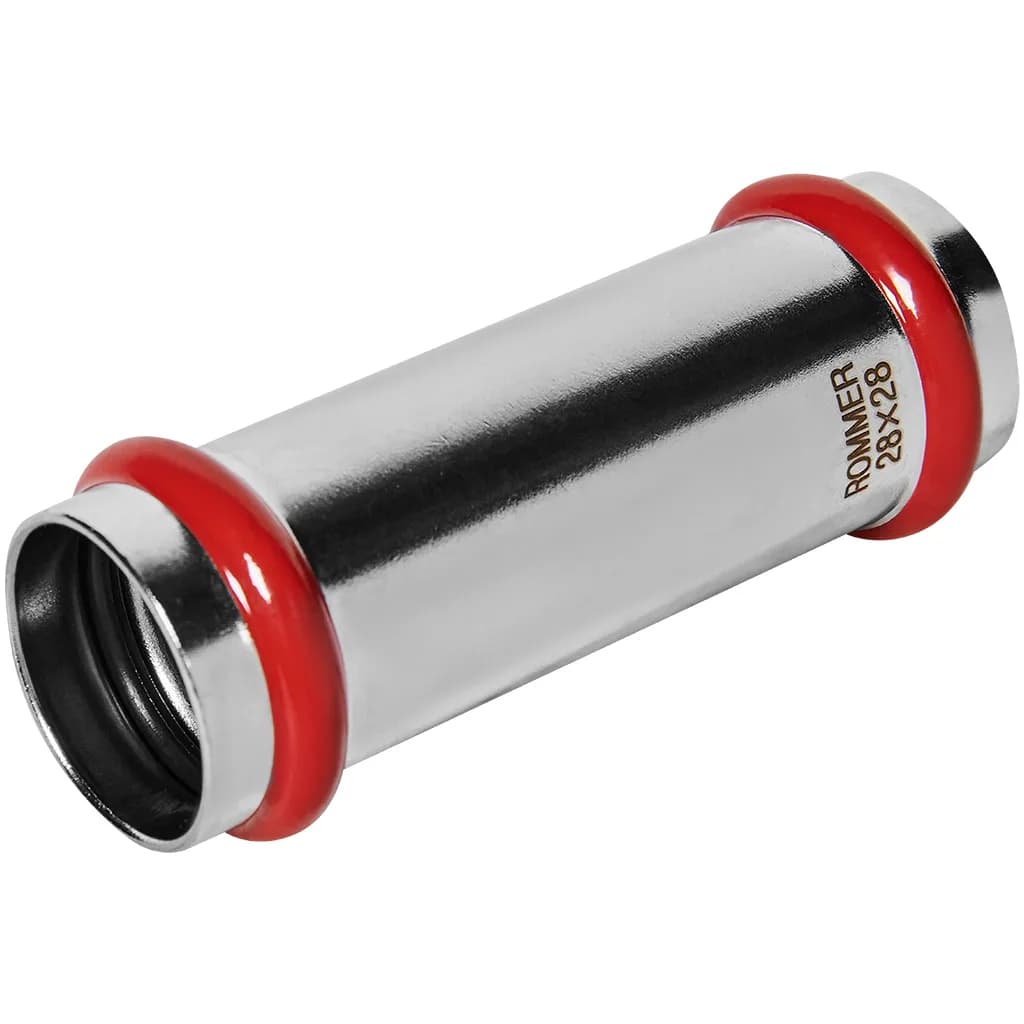 *RSS-0019-000028 ROMMER Муфта надвижная ВПр, 28, из нержавеющей стали прессовой