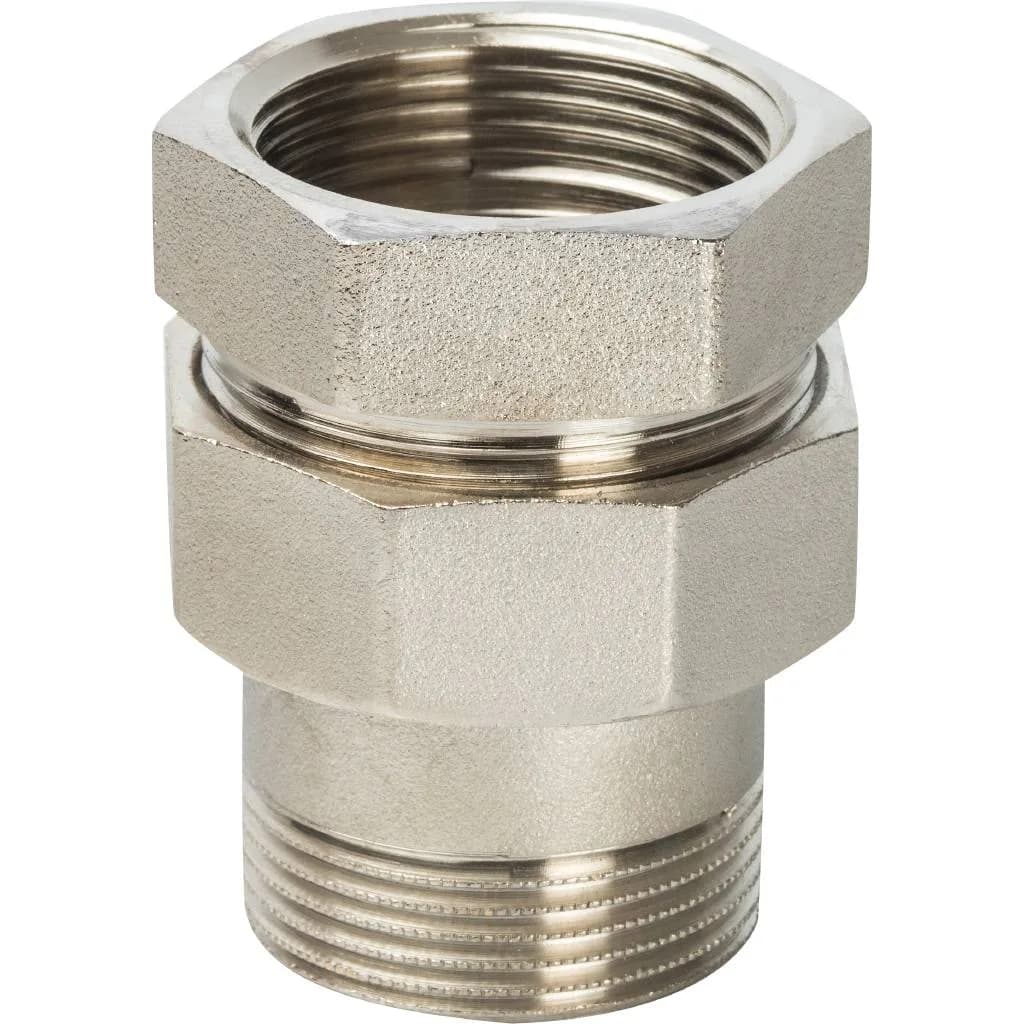 STOUT Разъемное соединение американка ВН никелированное, уплотнение под гайкой o-ring кольцо 1 1/2 (2700I2N141400B)