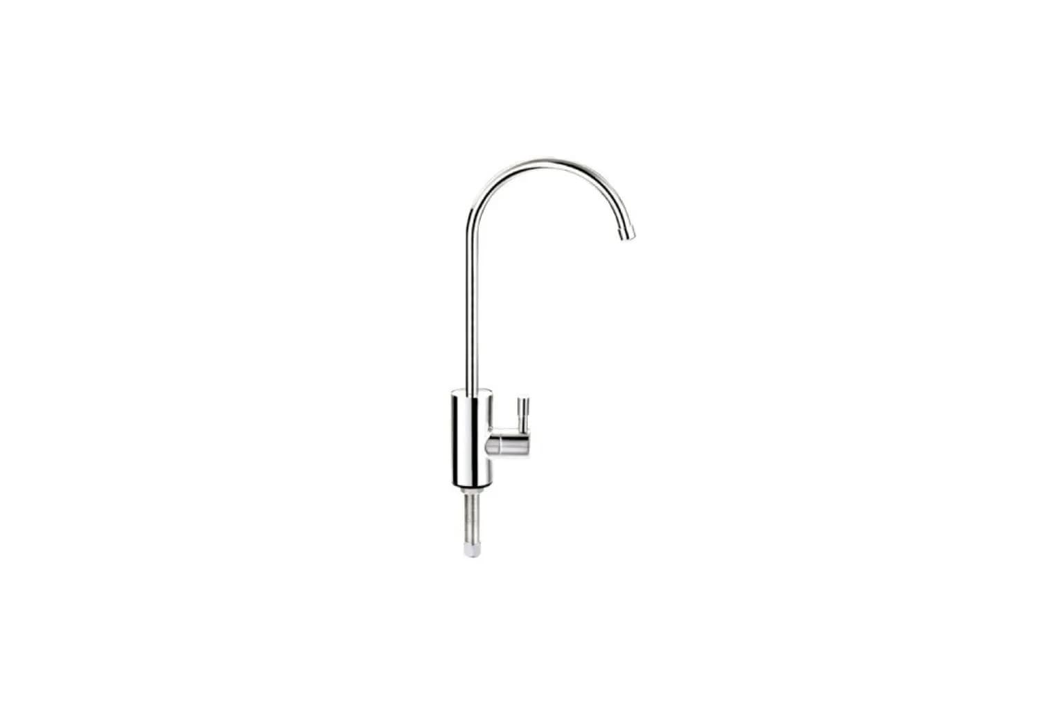 Кран 7,5 см с керамическим переключателем - silver (F-09-2BC-L)