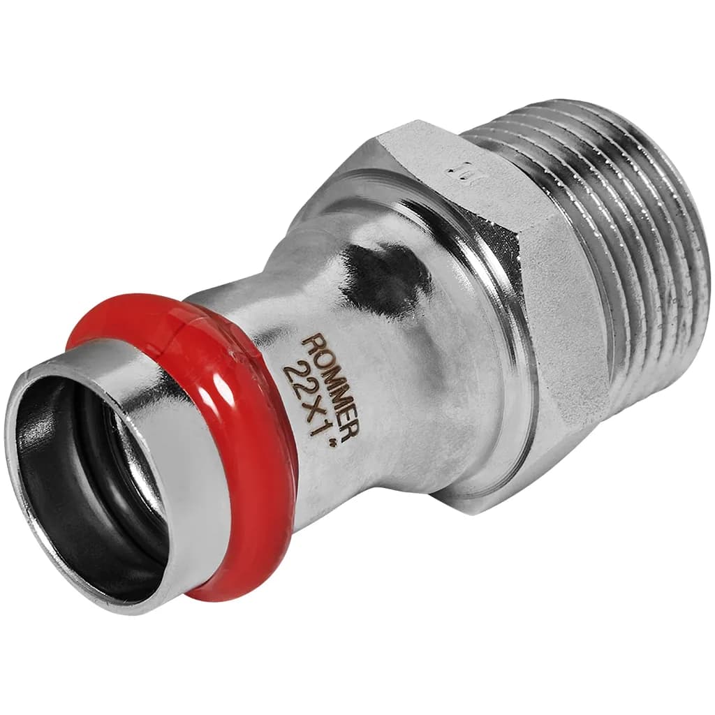 *RSS-0021-000221 ROMMER Переходник ВПр-НР, 22х1, из нержавеющей стали прессовой