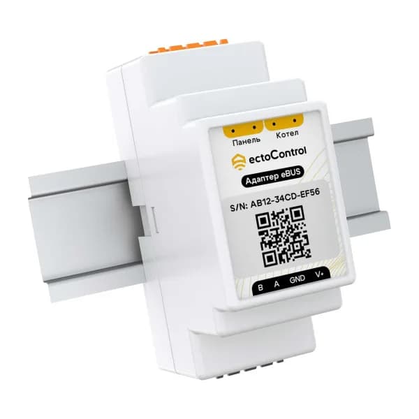 Ectocontrol Адаптер шины eBus, DIN, RS485 (Modbus)