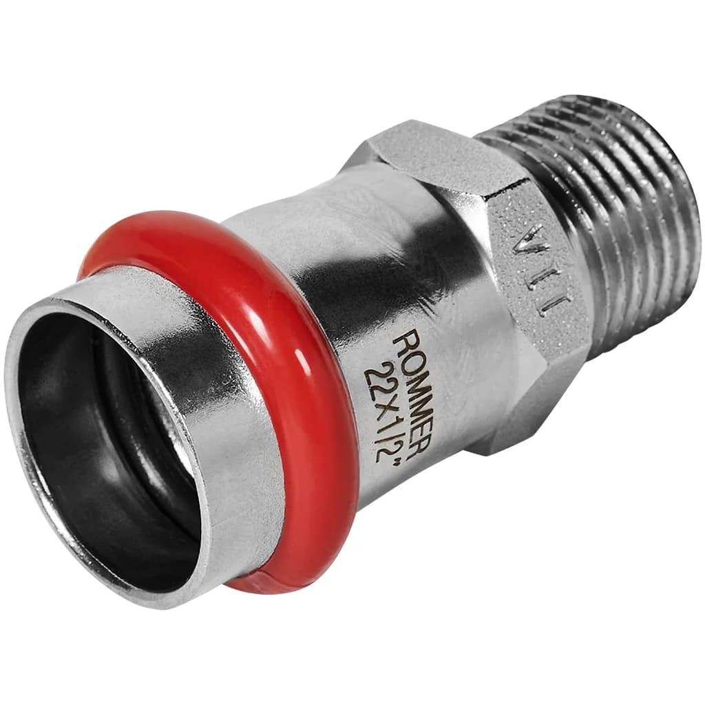 *RSS-0021-002212 ROMMER Переходник ВПр-НР, 22х1/2, из нержавеющей стали прессовой