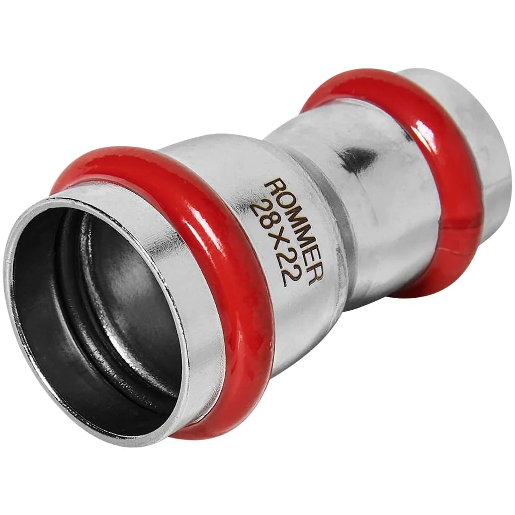 *RSS-0018-002822 ROMMER Муфта переходная ВПр, 28х22, из нержавеющей стали прессовой