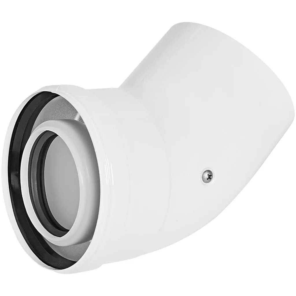 Отвод 45° конденсац. коакс. D60(п-м)/100(п-м)