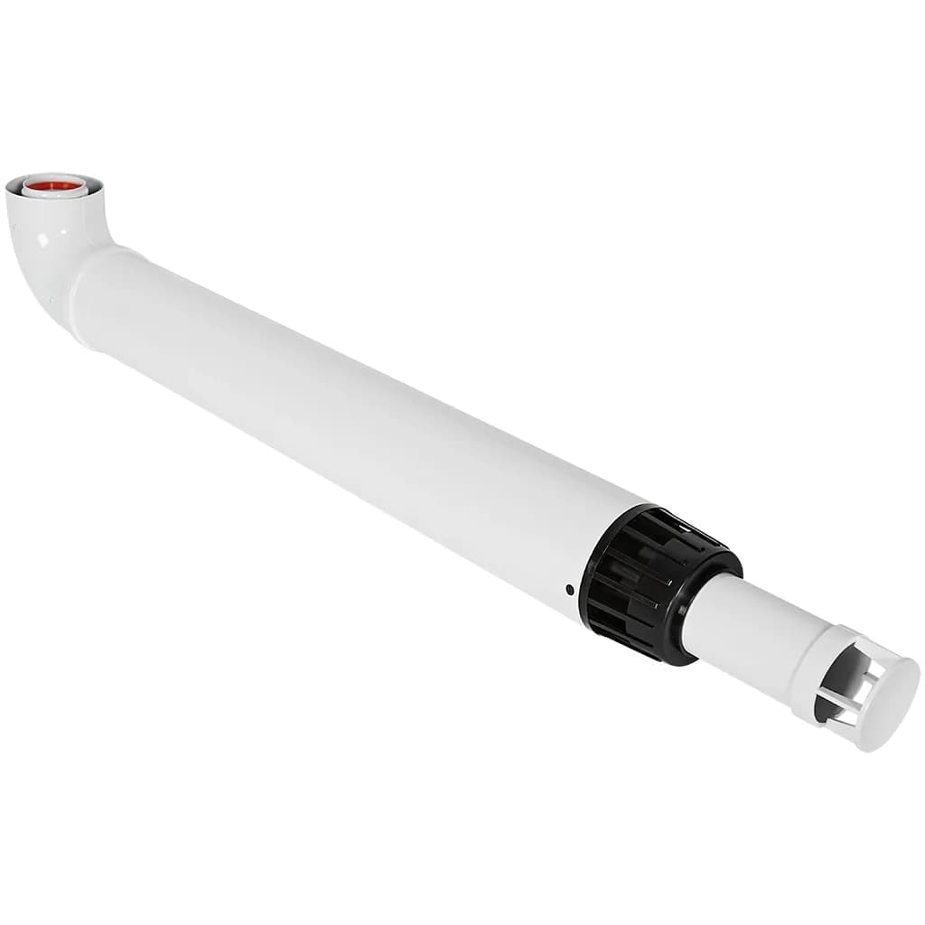*RCA-6010-211000 ROMMER Комплект дымохода традиц. АНТИЛЕД D60/100, L1000 (Baxi(кроме ECO Nova/Classic), Haier, Viessmann, Kiturami, Mizudo)хомут в комплекте